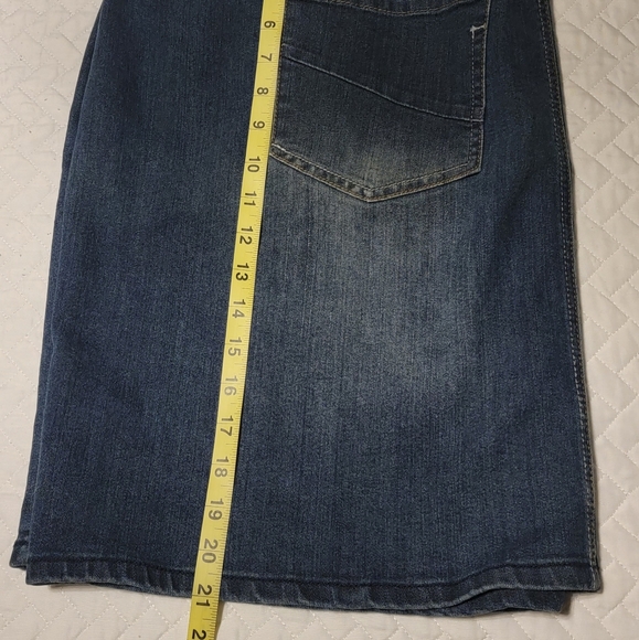 Plus Size L&L Denim Skirt - Picture 2 of 3